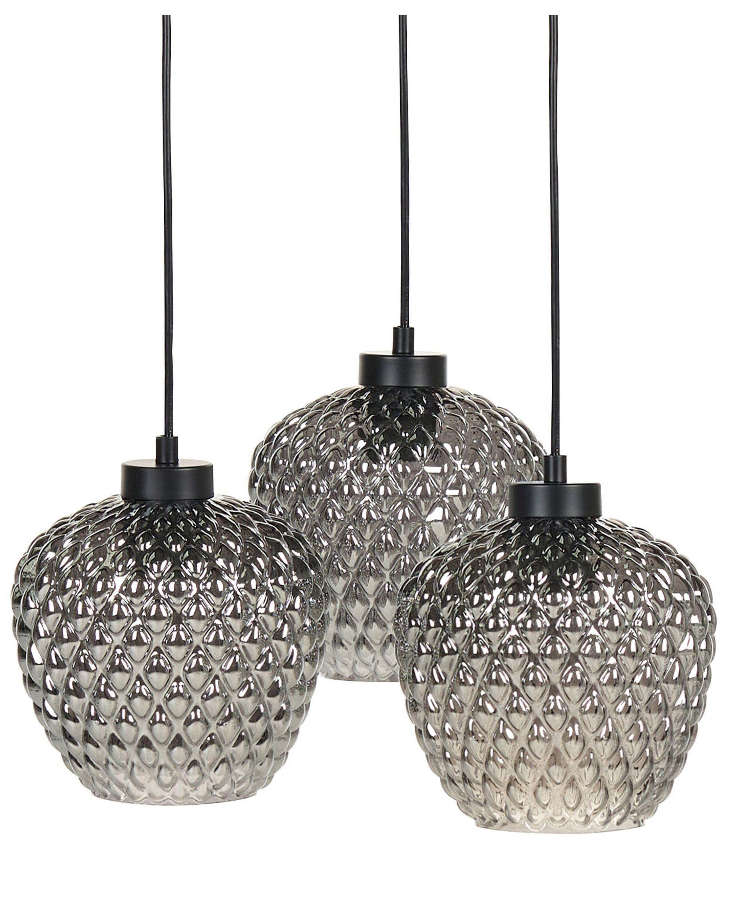 Beliani Lampe suspension en Verre Moderne SHERRY  