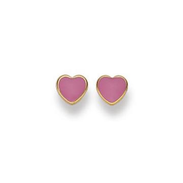 Ohrstecker Herz Gelbgold 750, 5mm