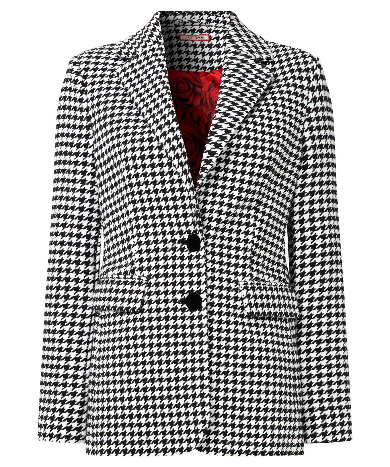 Joe Browns  Einfarbige Dogtooth Co-Ord Jacke 