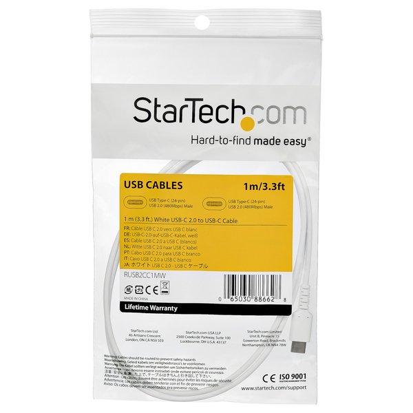 STARTECH.COM  Câble USB-C vers USB-C de 1 m - Blanc 