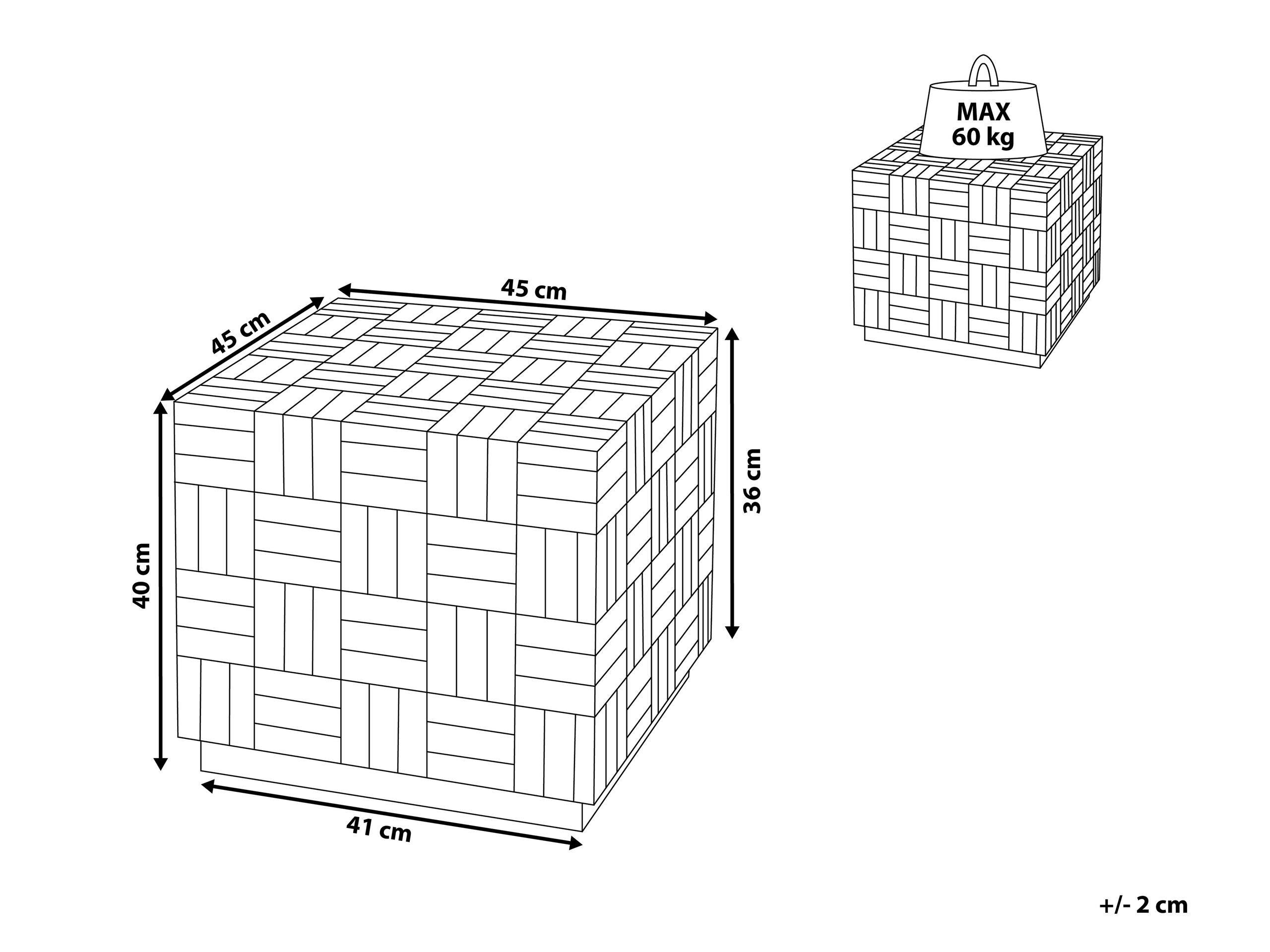 Beliani Table basse en Teck Rétro GAMETI  