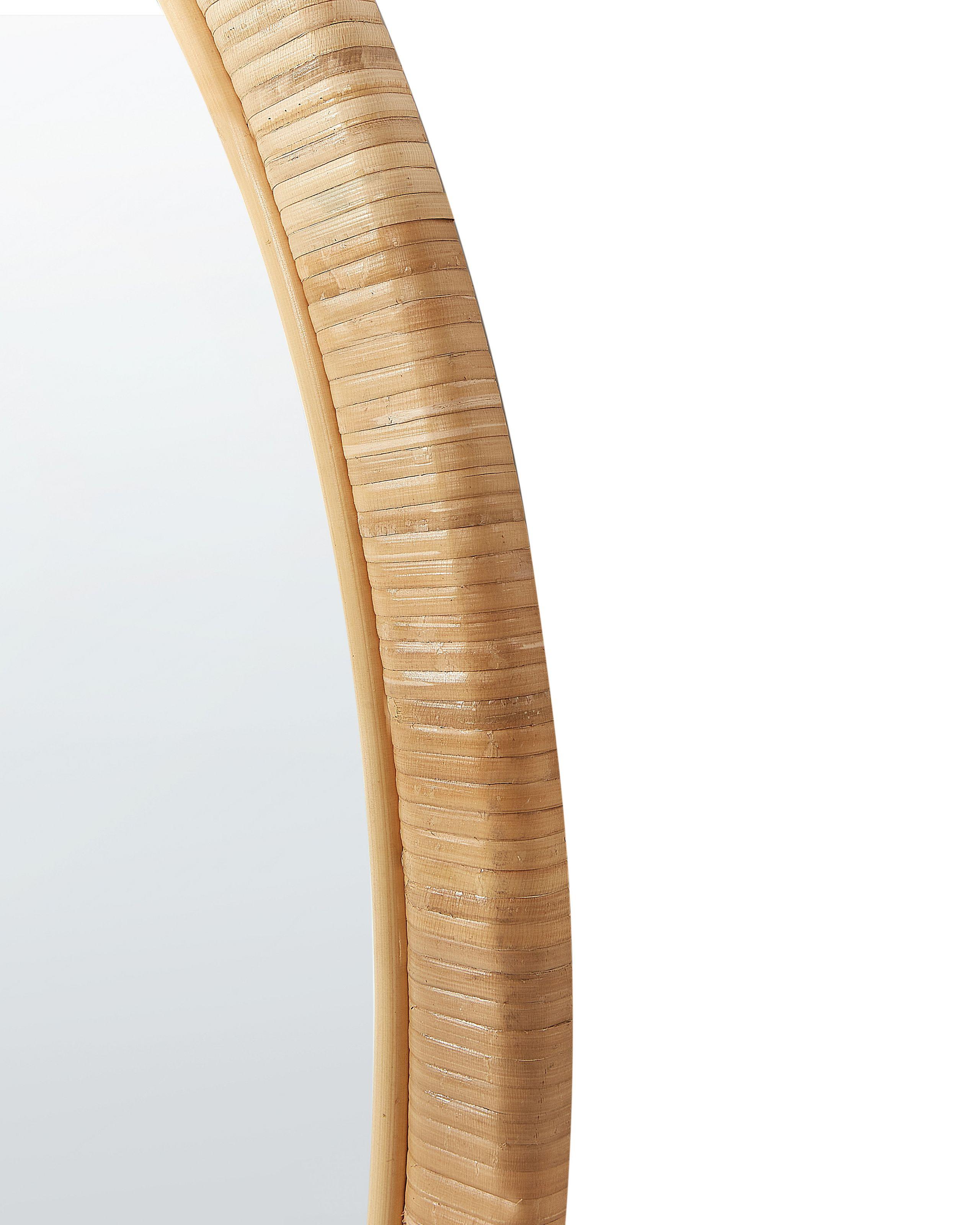 Beliani Wandspiegel aus Rattan Boho ANLEZY  