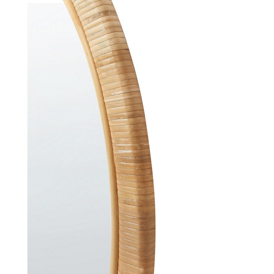 Beliani Miroir en Rotin Boho ANLEZY  
