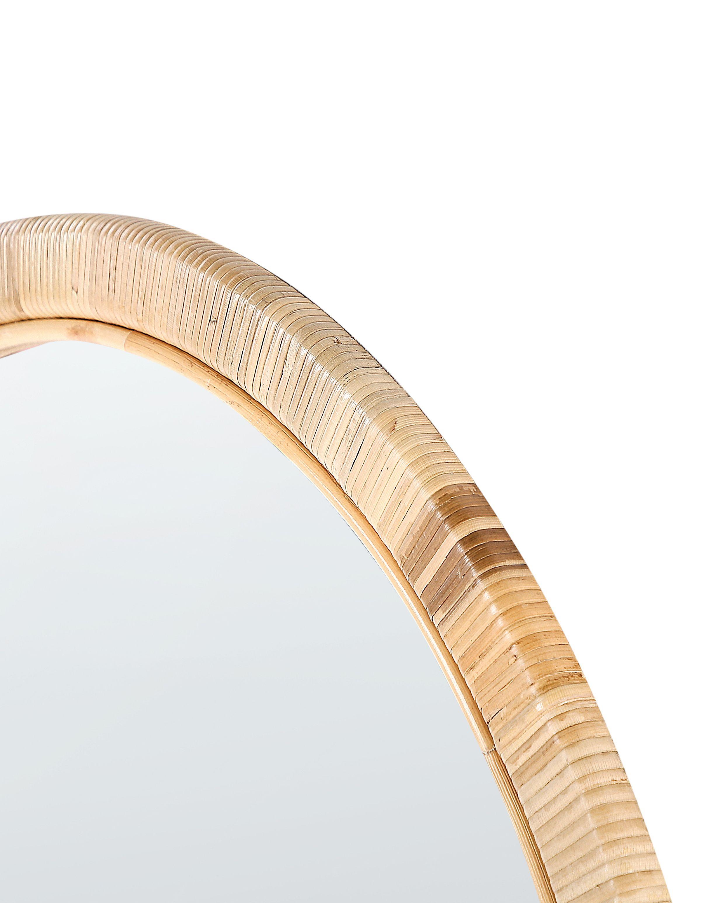 Beliani Wandspiegel aus Rattan Boho ANLEZY  