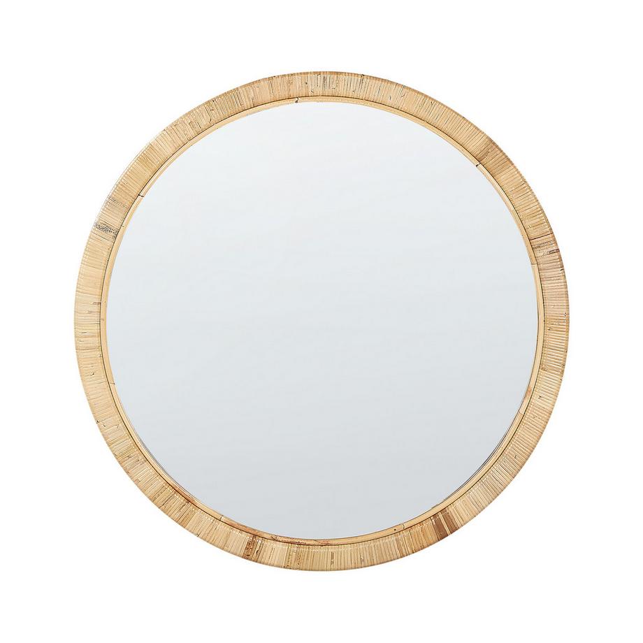Beliani Miroir en Rotin Boho ANLEZY  
