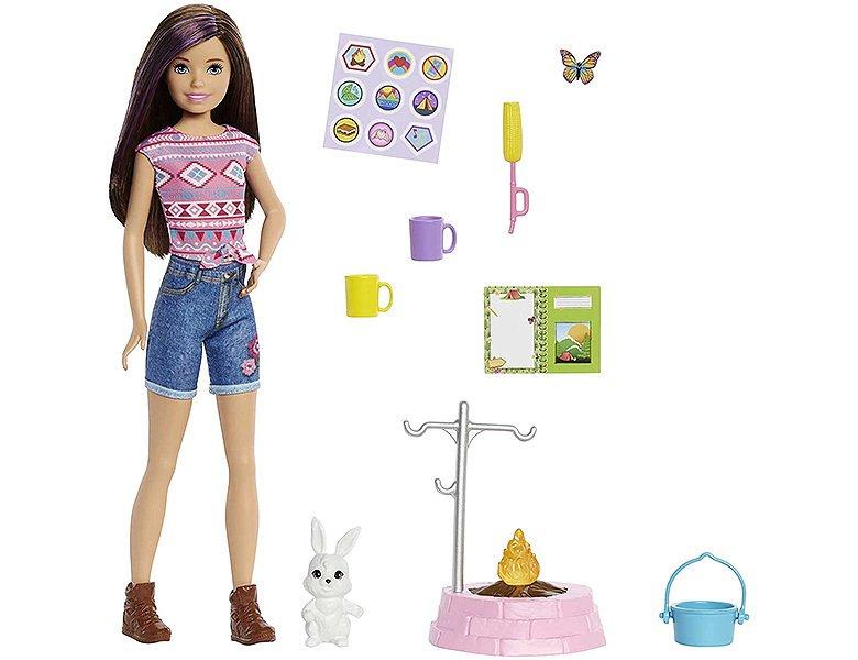 Barbie  It takes two! Camping Spielset mit Skipper Puppe und Häschen 