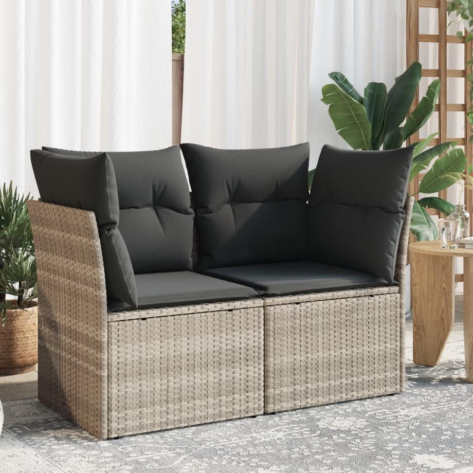 VidaXL Gartensofa poly-rattan  