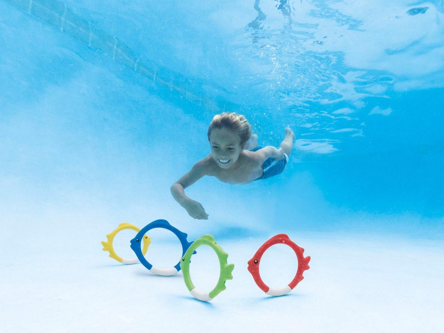 B2X  Pesci colorati che cadono sul fondo Intex 55507 