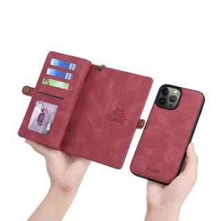 MEGSHI  iPhone 15 Pro - Megshi 2-1 Brieftaschen Hülle 