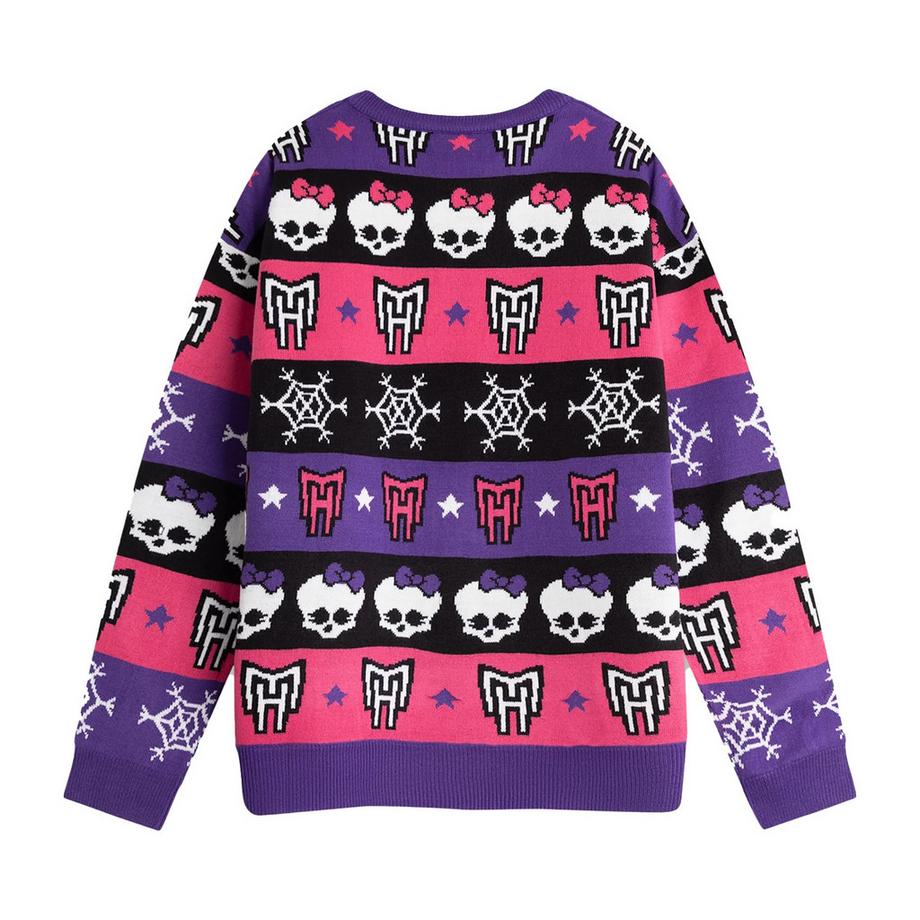 Monster High Pull Noël motif Crâne et Flocon de Neige  