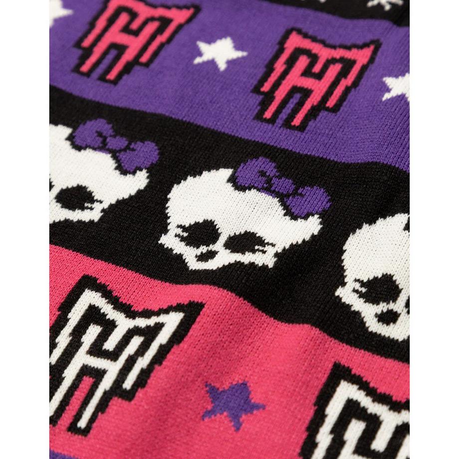 Monster High Pull Noël motif Crâne et Flocon de Neige  