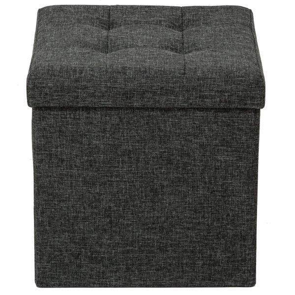 Tectake Faltbarer Sitzwürfel aus Polyester mit Stauraum 38x38x38cm  
