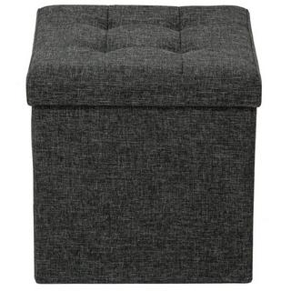Tectake Faltbarer Sitzwürfel aus Polyester mit Stauraum 38x38x38cm  