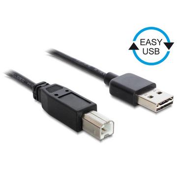 0.5m, USB2.0-A/USB2.0-B USB Kabel 0,5 m USB A USB B Schwarz