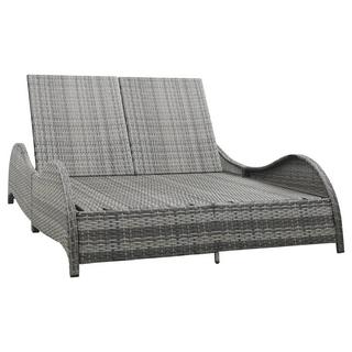 VidaXL Chaise longue rotin synthétique  