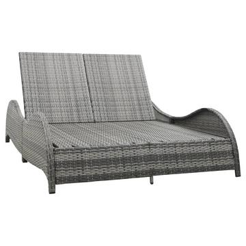 Chaise longue rotin synthétique