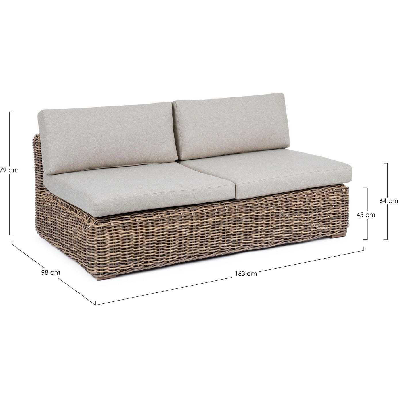 mutoni Gartensofa 2-Sitzer Coraline  