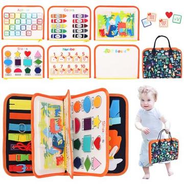 Busy Board Spielzeug, Activity Board Motor Activity Toy, Baby Sensory Learning Toy Motor Activity Board für Reisen Auto Flugzeug