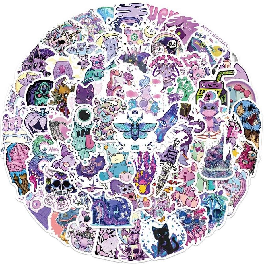 Autocollants - Halloween - 65 pcs