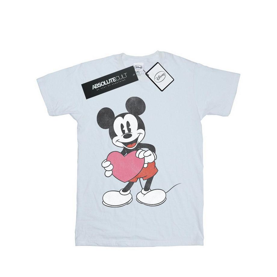 Disney Mickey Mouse Coeur Imprimé T-Shirt  