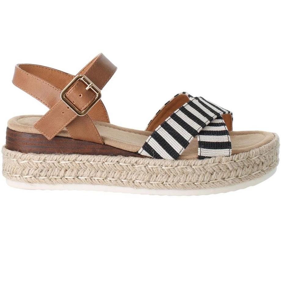 Josef Seibel Madison 01 Sandali con Zeppa a Righe  