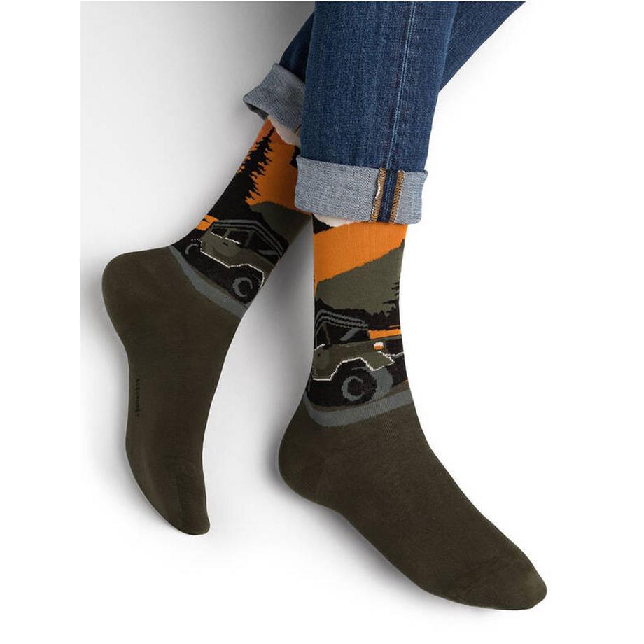 BLEU FORET Chaussettes Fashion 4x4 Roadster  