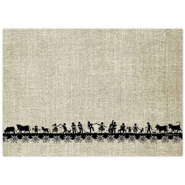 trendform Papiertischset SWISS TRADITION 3 4 Sujets à 12 Blatt  