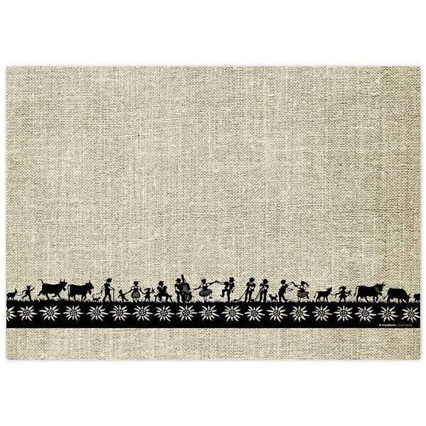 trendform Sets de table en papier SWISS TRADITION 3 4 x 12 feuilles  