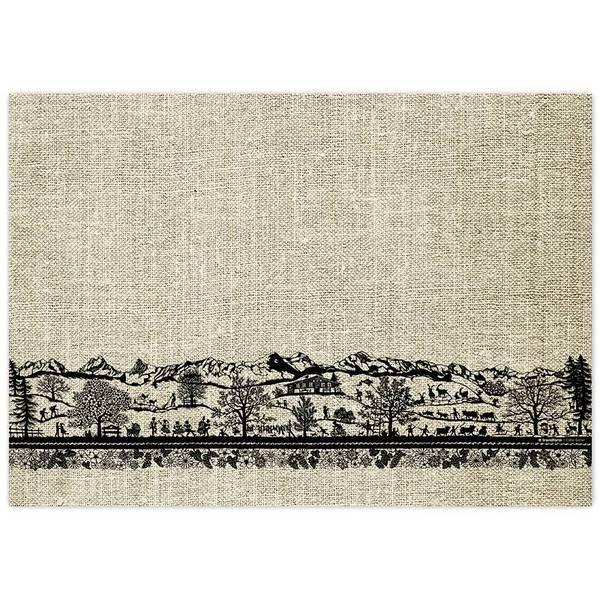 trendform Sets de table en papier SWISS TRADITION 3 4 x 12 feuilles  