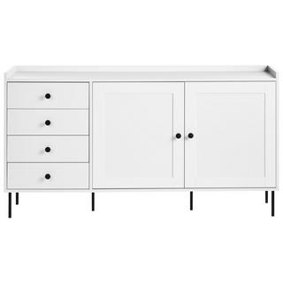 Beliani Commode 2 portes en Panneau de particules de bois Scandinave ALCOVE  