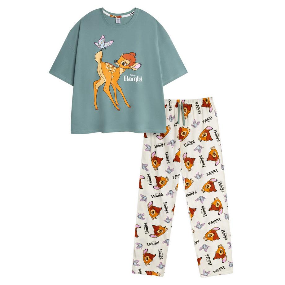 Ensemble de pyjama long manches courtes motiftyle logo