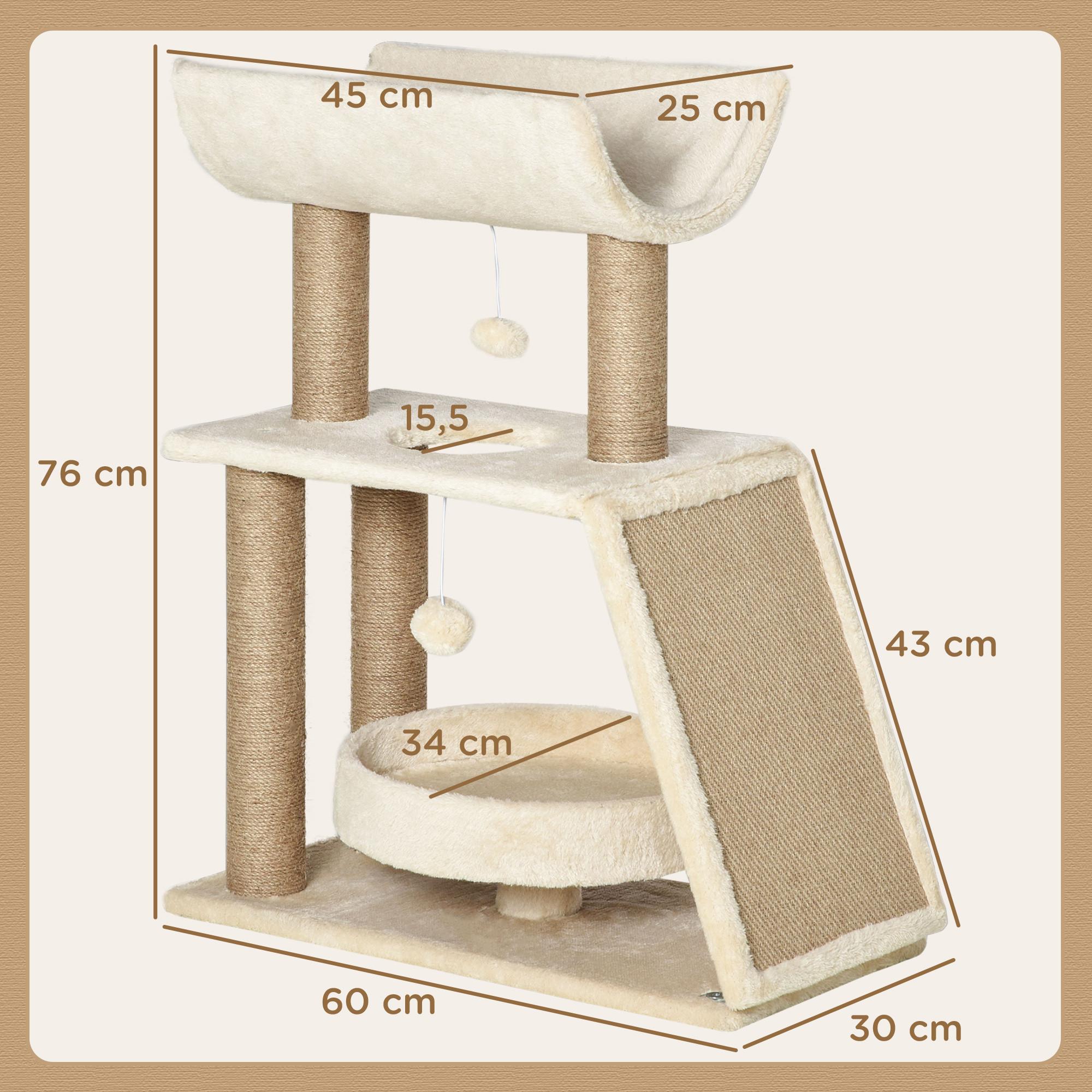 PawHut  Arbre à gratter 