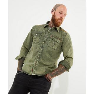 Joe Browns  Khaki-Hemd mit Acid Wash 