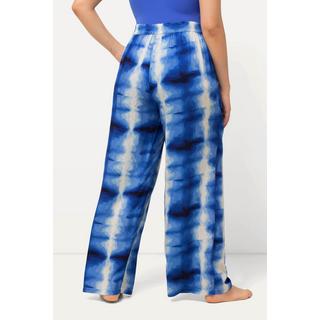 Ulla Popken  Pantalon palazzo, imprimé Batik, jambe large et taille élastique 