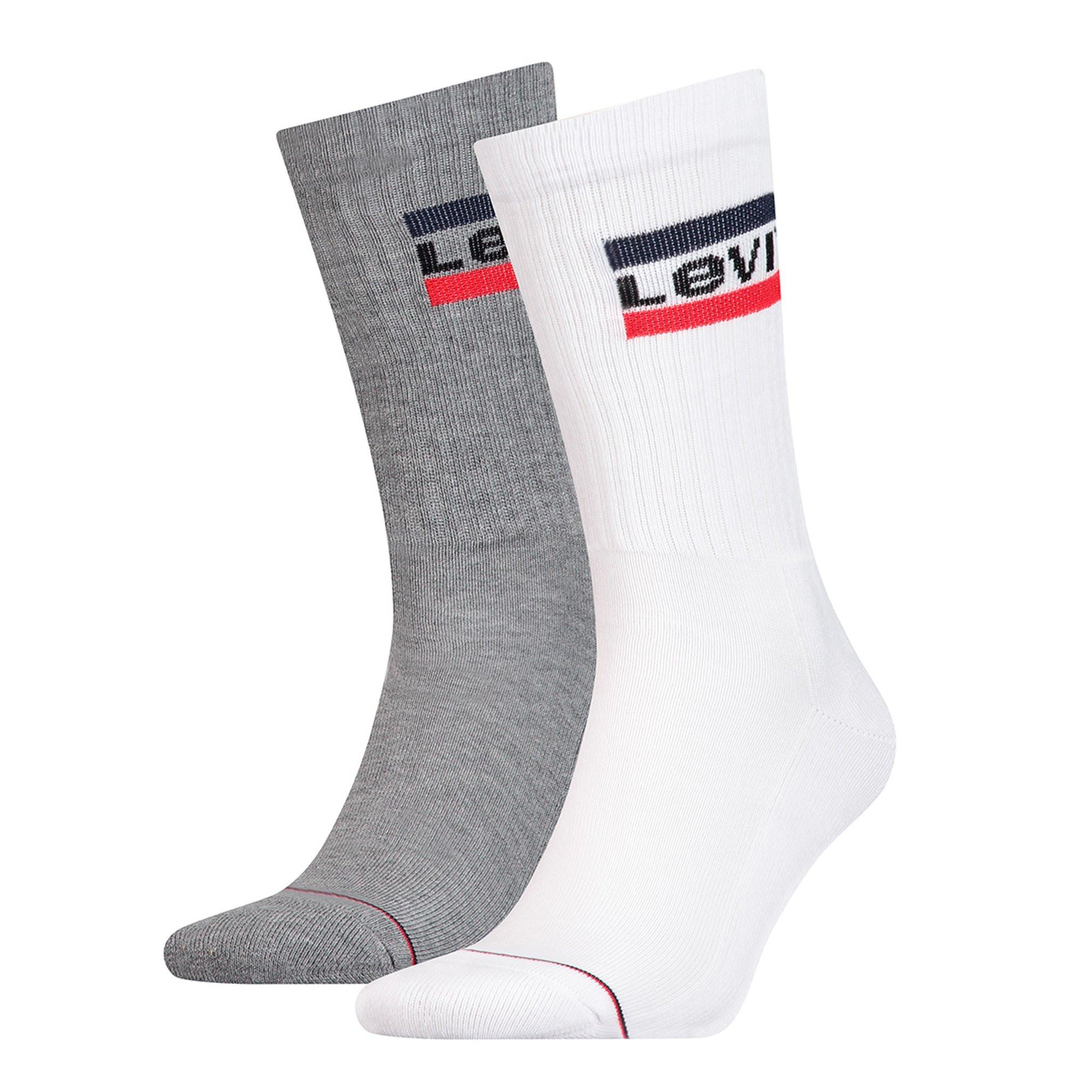 Levis Chaussettes Crew Unisexes Lot de 6  