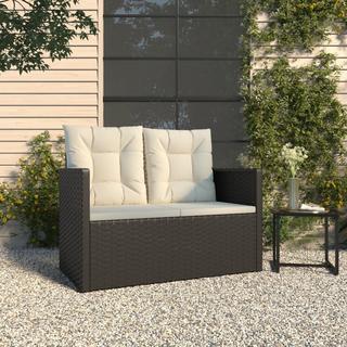 VidaXL Gartenbank poly-rattan  