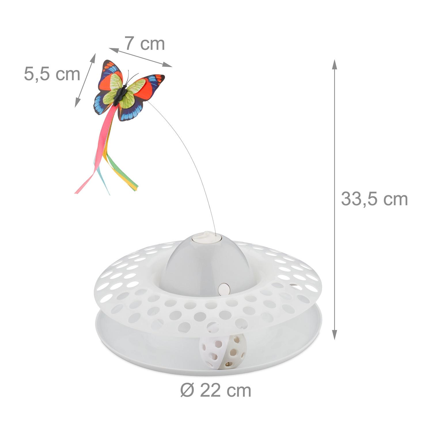 Northix  Katzenspielzeug mit Ball & Schmetterling 