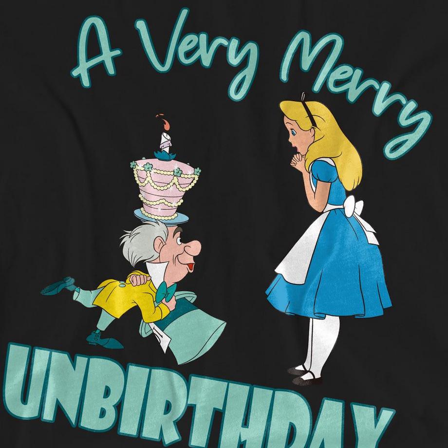 Alice in Wonderland Tshirt Very Merry Unbirthday To Me  