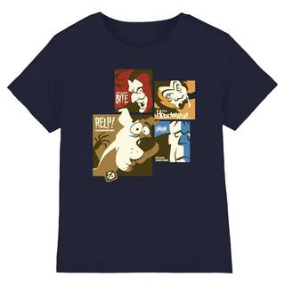 SCOOBY DOO Volti Quadrati Stampa T-Shirt  