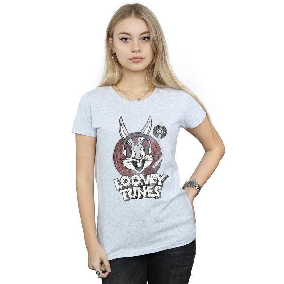 LOONEY TUNES T-shirt Bugs Bunny Tourne-disque  