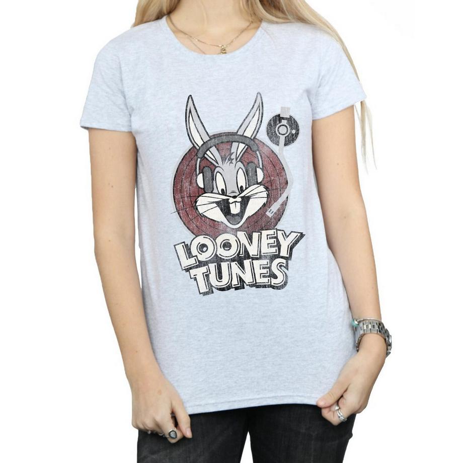 LOONEY TUNES T-shirt Bugs Bunny Tourne-disque  