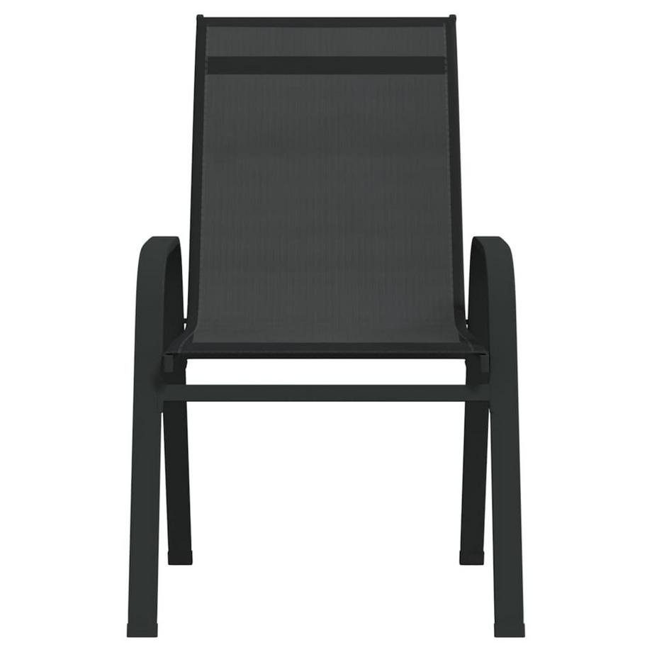VidaXL Chaise de jardin empilable tissu  