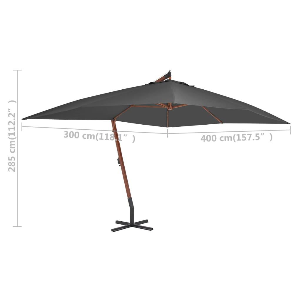 VidaXL Parasol en porte-à-faux  