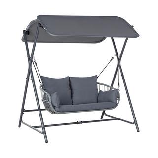 Beliani Hollywoodschaukel aus Stahl Mediterran FIASTRA  