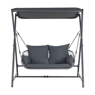 Beliani Hollywoodschaukel aus Stahl Mediterran FIASTRA  