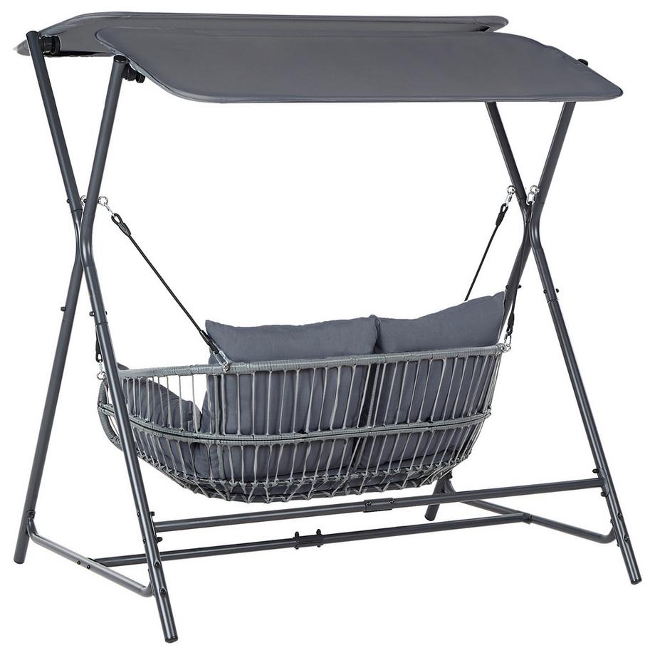 Beliani Hollywoodschaukel aus Stahl  FIASTRA  