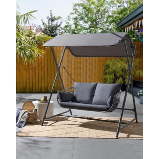 Beliani Hollywoodschaukel aus Stahl Mediterran FIASTRA  