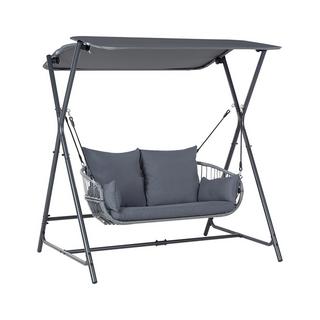 Beliani Hollywoodschaukel aus Stahl Mediterran FIASTRA  