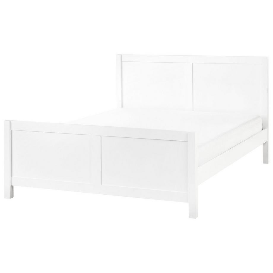 Beliani Letto en Legno di caucciù Rustico CHAMPAGNAT  