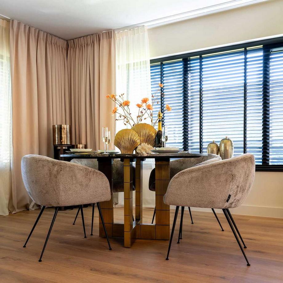 mutoni Esszimmerstuhl Ruby chenille taupe  